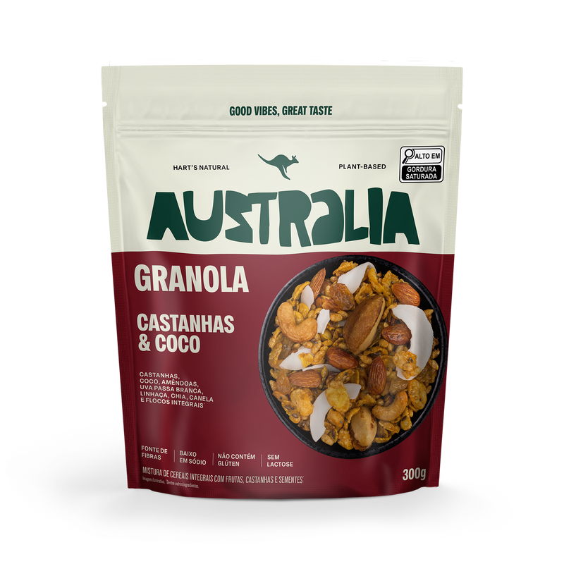 Australia Granola Castanhas & Coco