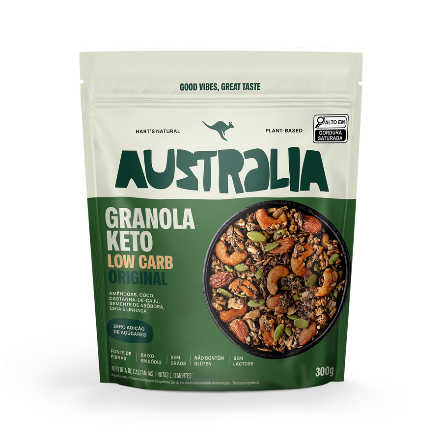 Pacote de Granola Keto Original, AUSTRALIA.