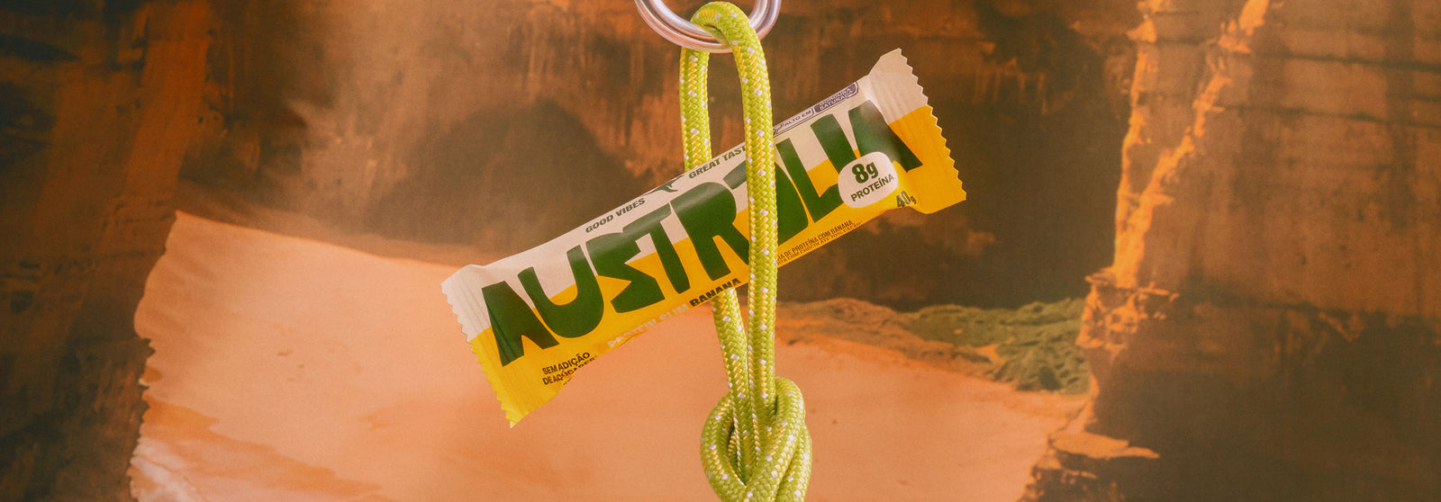 AUSTRALIA Protein Slim Banana em cena ambientada.