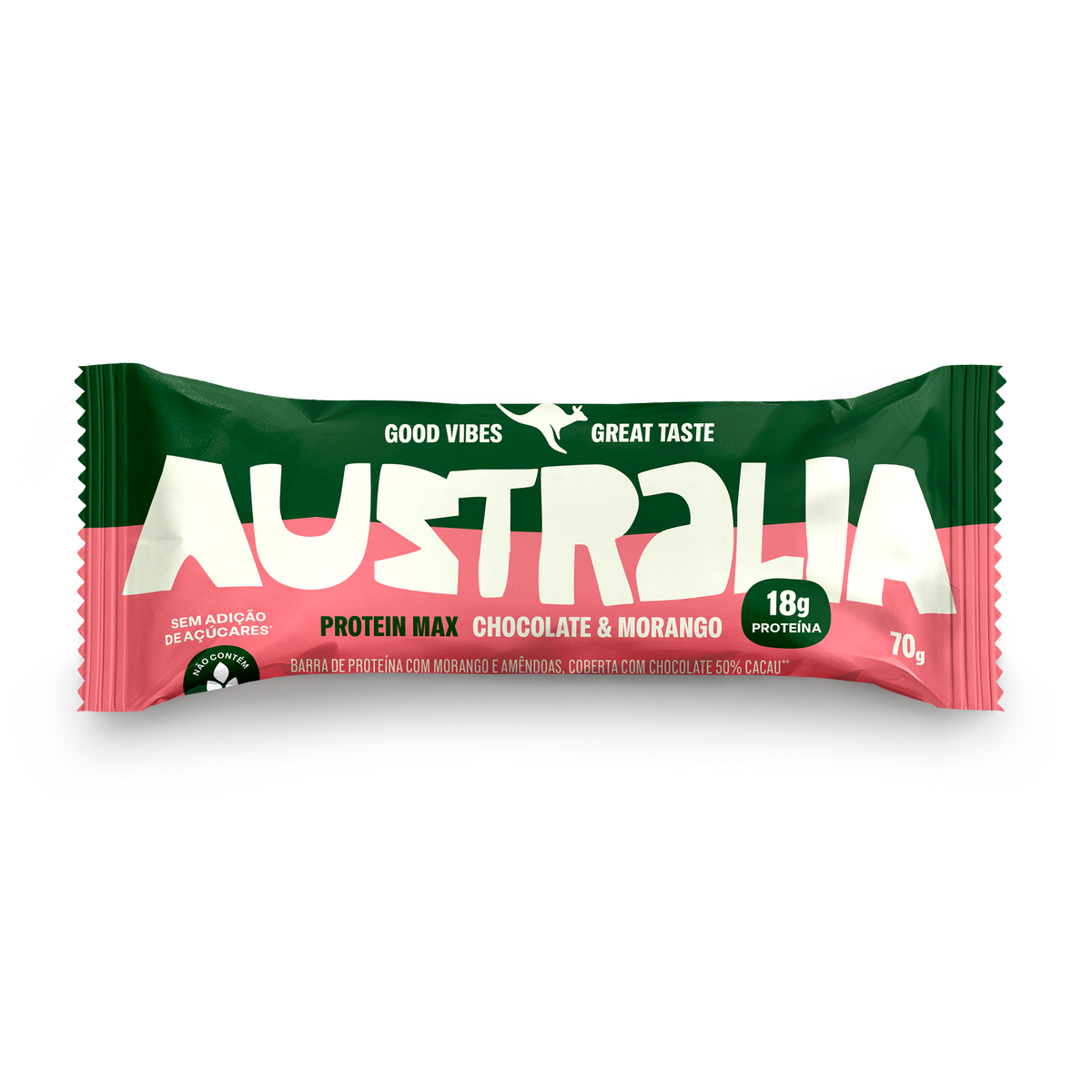 Embalagem do produto AUSTRALIA Protein Max Morango & Chocolate.