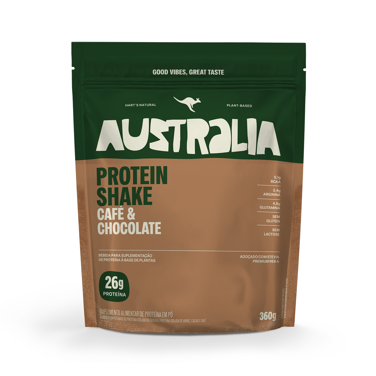 Embalagem do produto AUSTRALIA Protein Café & Chocolate Pouch.