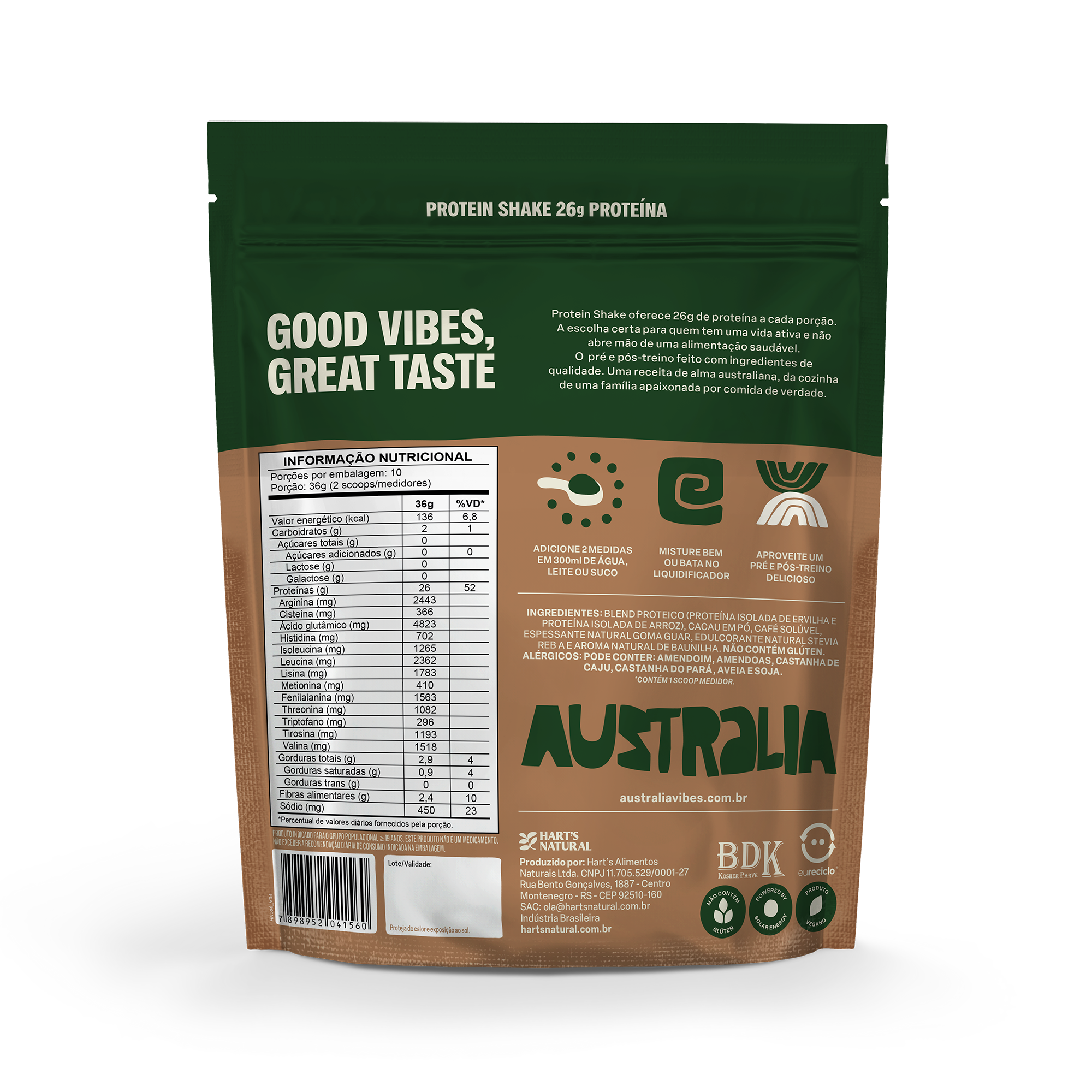 Australia Protein Café & Chocolate Pouch