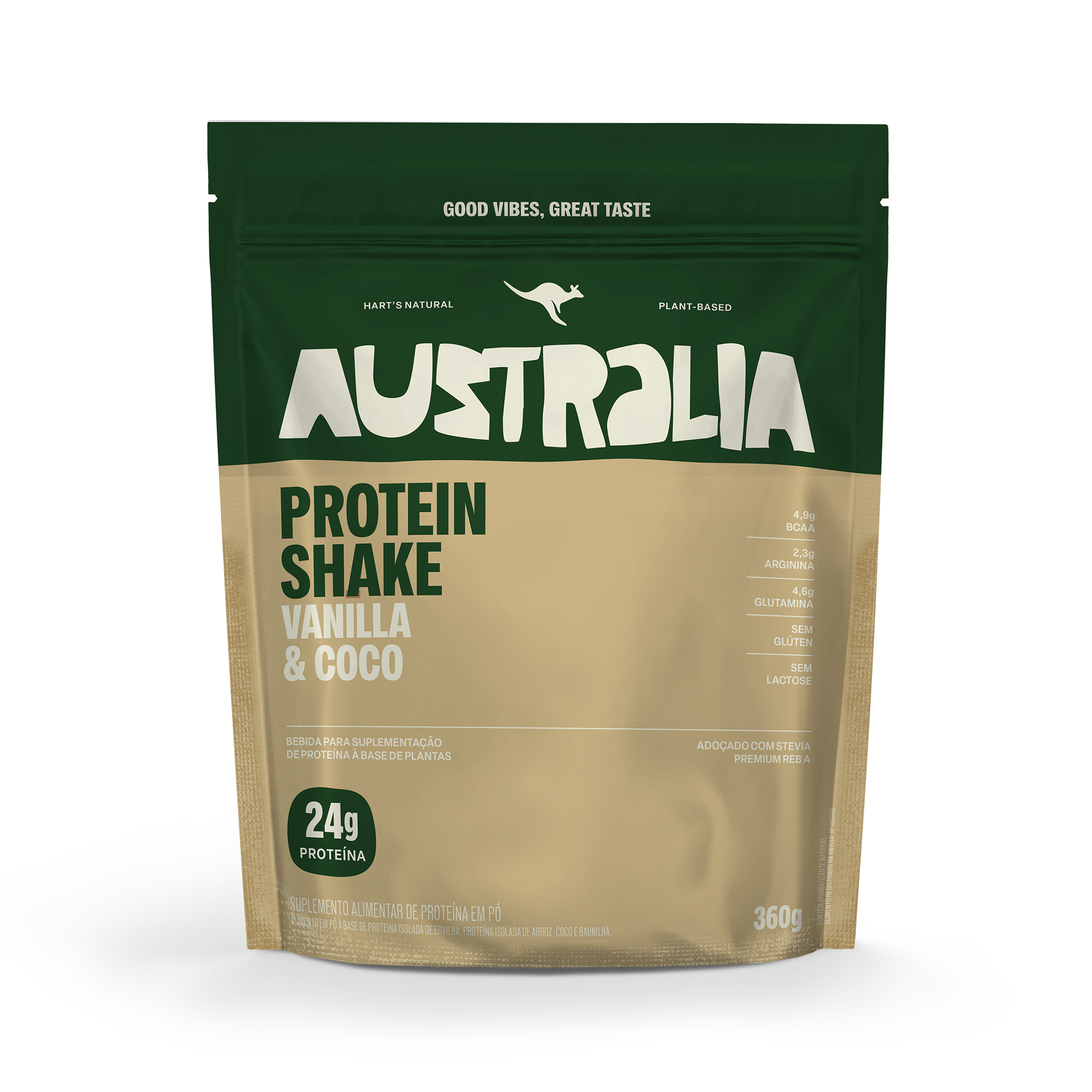 Embalagem do produto AUSTRALIA Protein Coco & Baunilha Pouch.