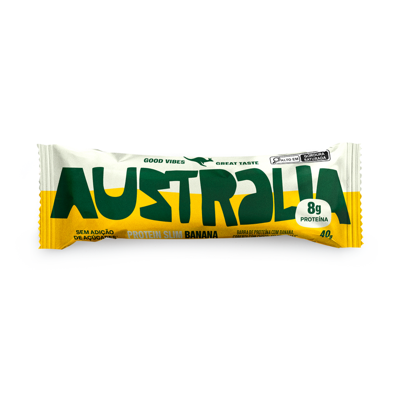 Embalagem do produto AUSTRALIA Protein Slim Banana.