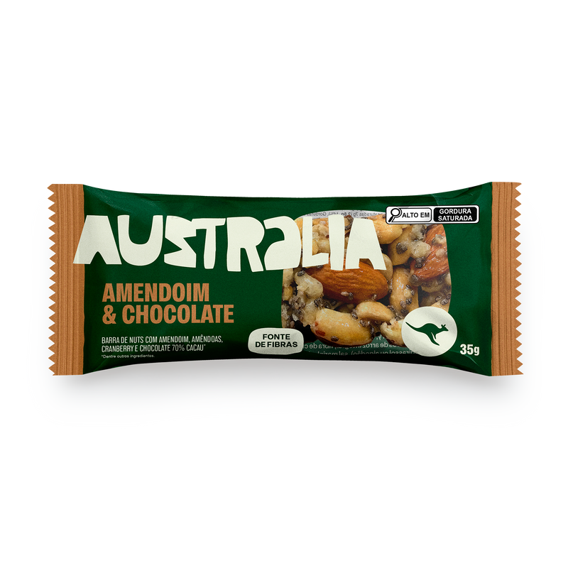 Australia Nuts Amendoim & Chocolate