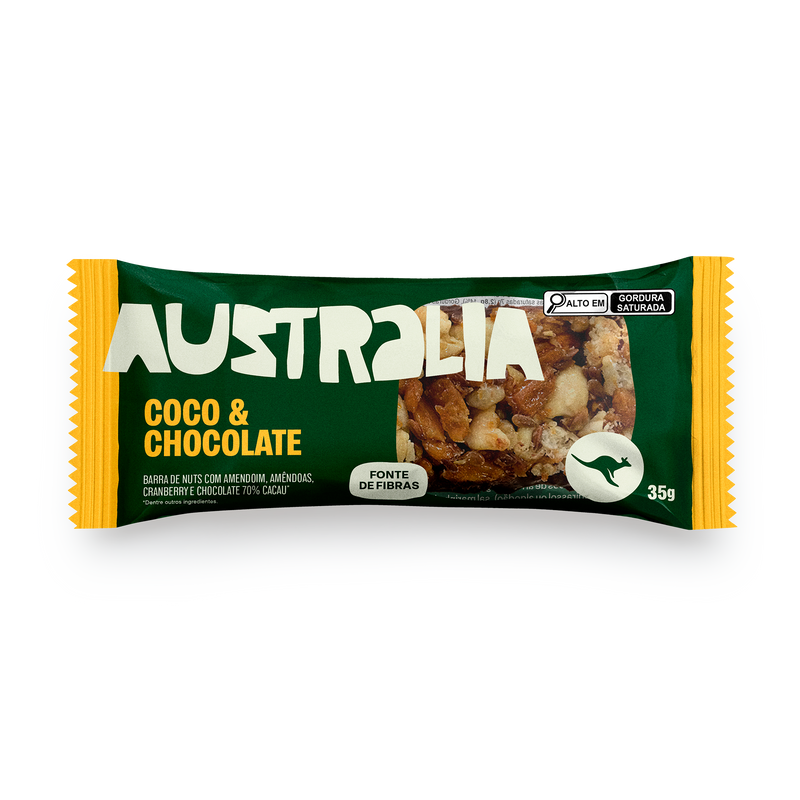 Embalagem do produto AUSTRALIA Nuts Coco & Chocolate.