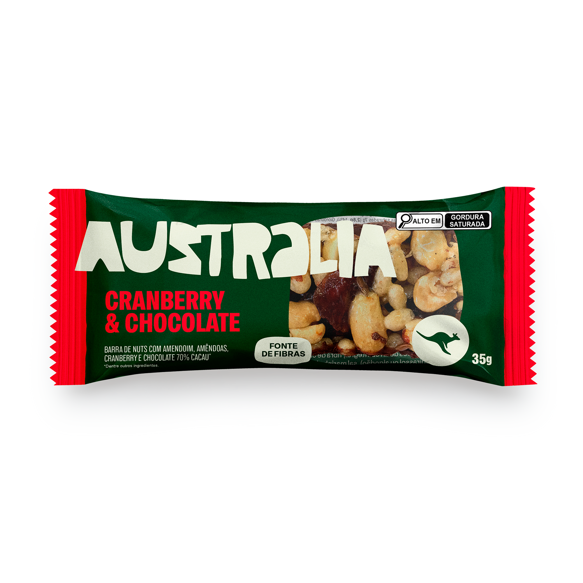 Embalagem do produto AUSTRALIA Nuts Cranberry & Chocolate.