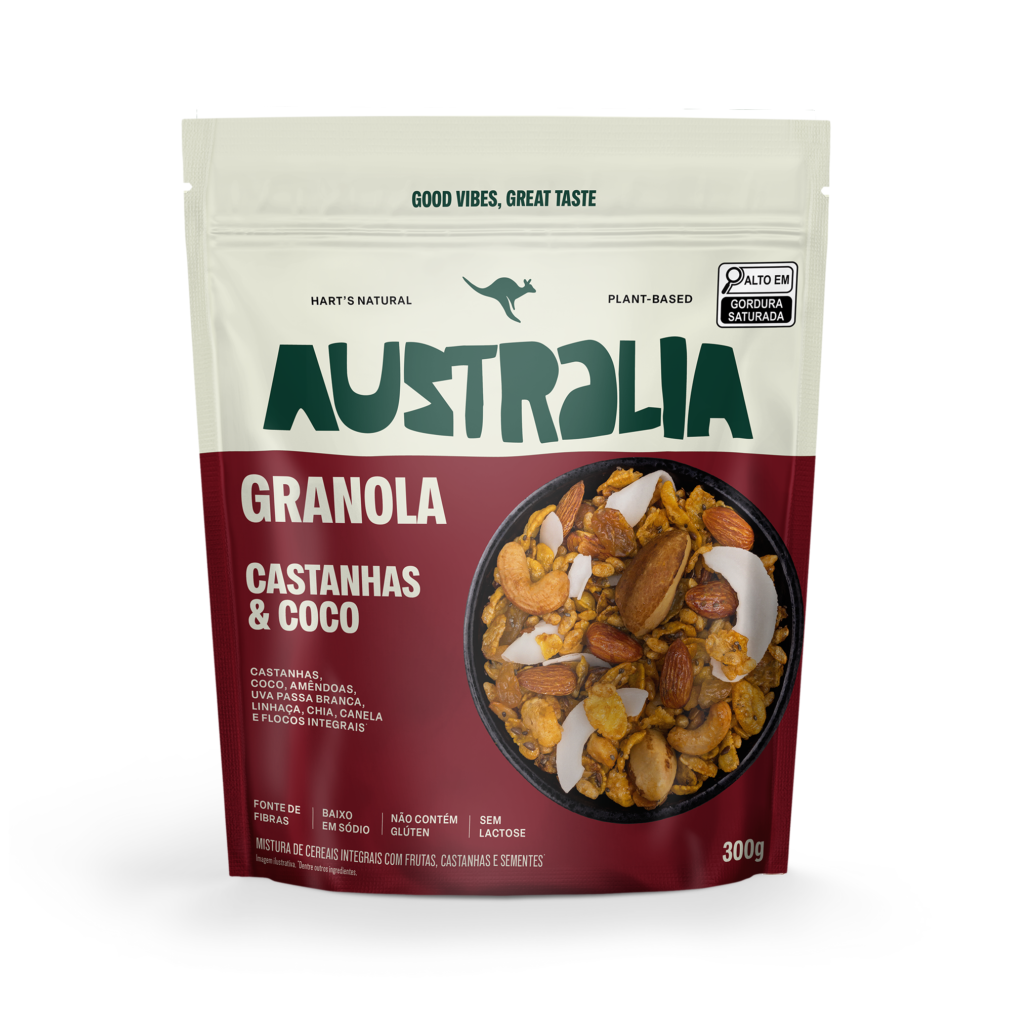 Australia Granola Castanhas & Coco