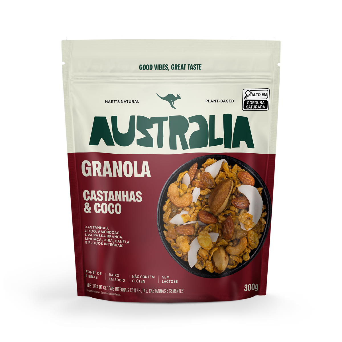 Australia Granola Castanhas & Coco
