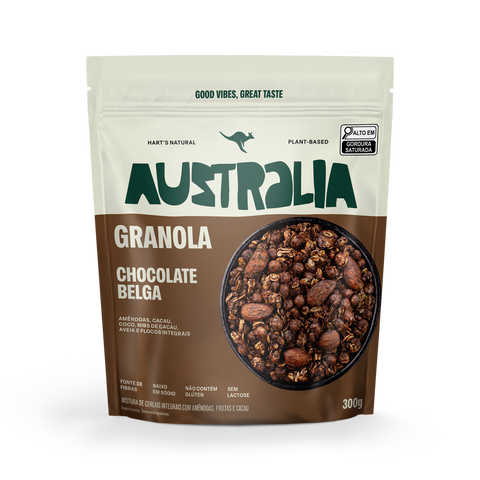 Pouch de Granola Chocolate Belga, AUSTRALIA.