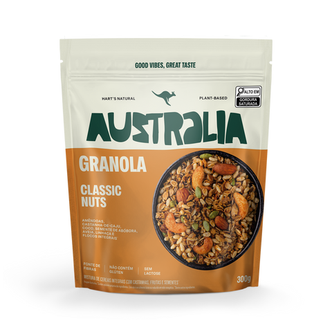Pacote de Granola Classic Nuts, AUSTRALIA.