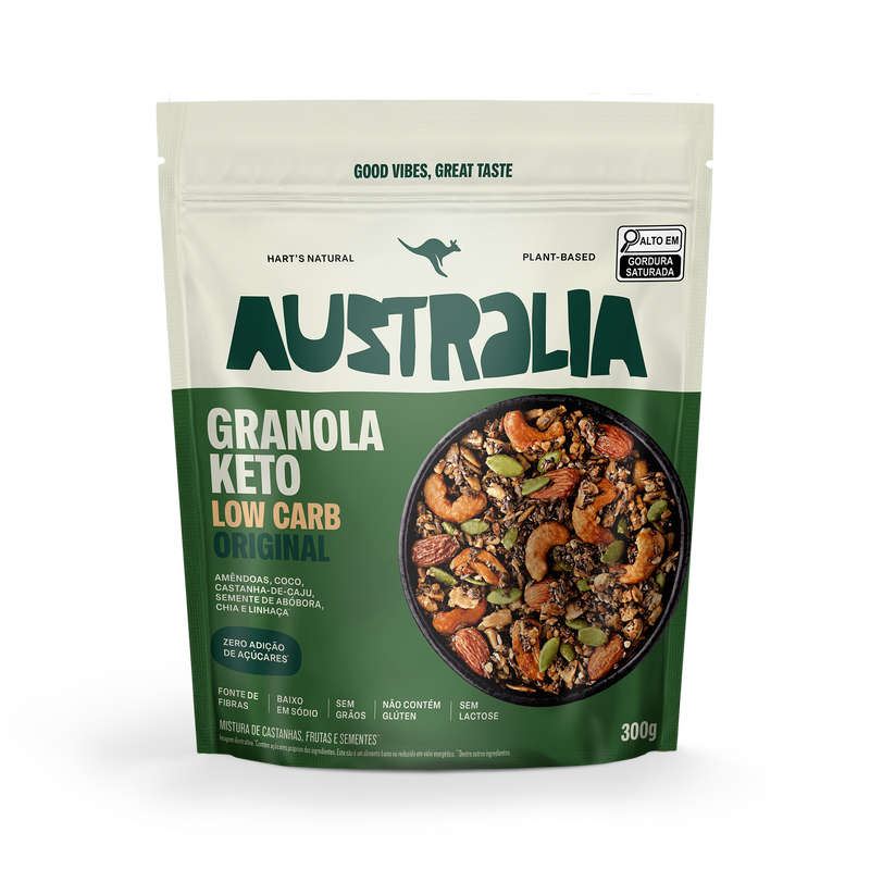 Pacote de Granola Keto Original, AUSTRALIA.