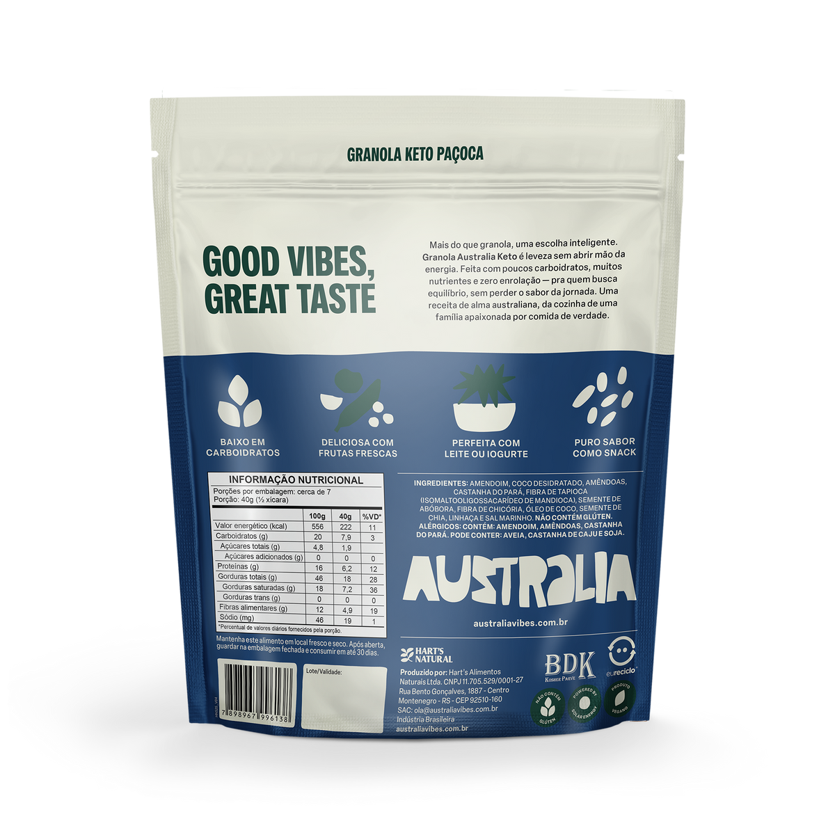 Australia Granola Keto Paçoca