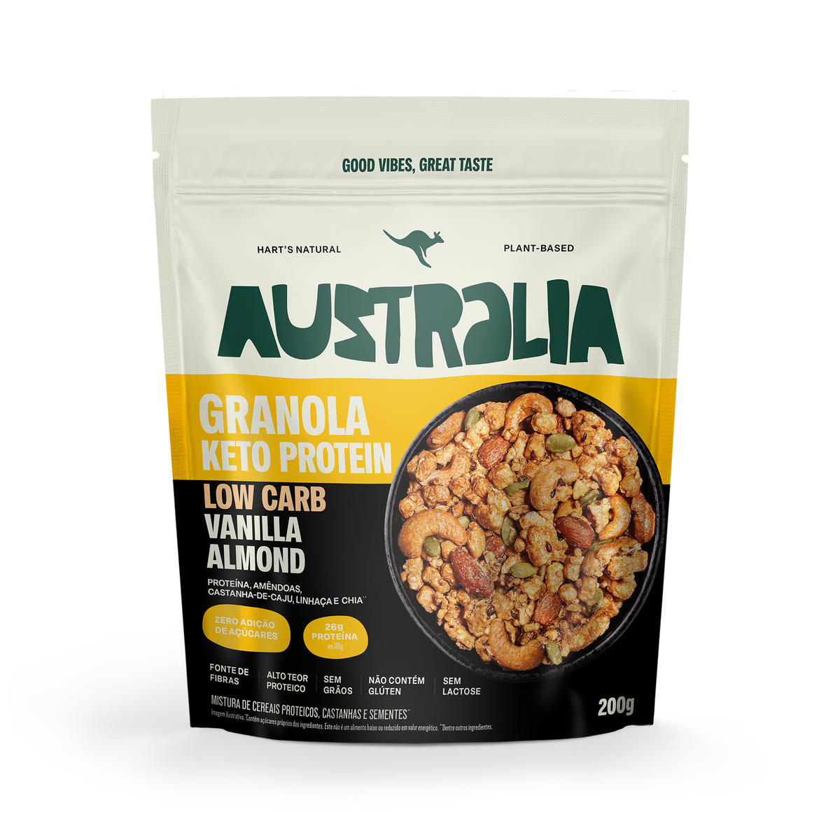 Australia Granola Keto Protein Baunilha & Amêndoas