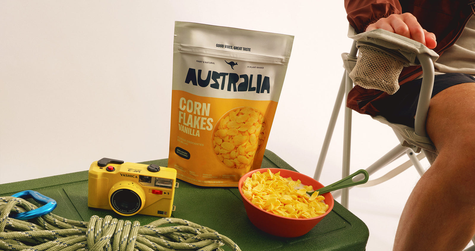 AUSTRALIA CornFlakes Vanilla em cena ambientada.