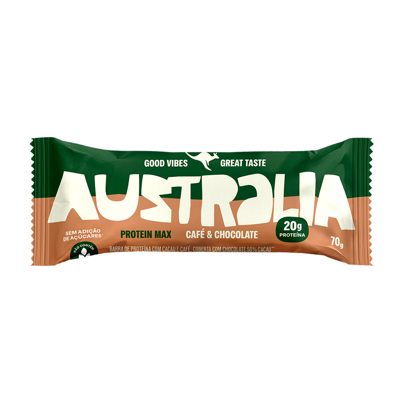 Embalagem do produto AUSTRALIA Protein Max Café & Chocolate.